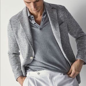 Massimo Dutti Grey Blazer